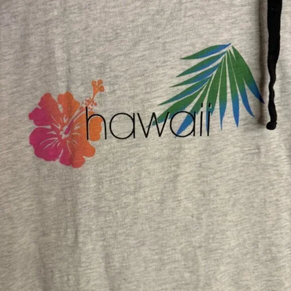 Crazy Shirts Womens Hawaii Long Sleeve Lightweight Pullover Grey Size Large EUC - Picture 4 of 6